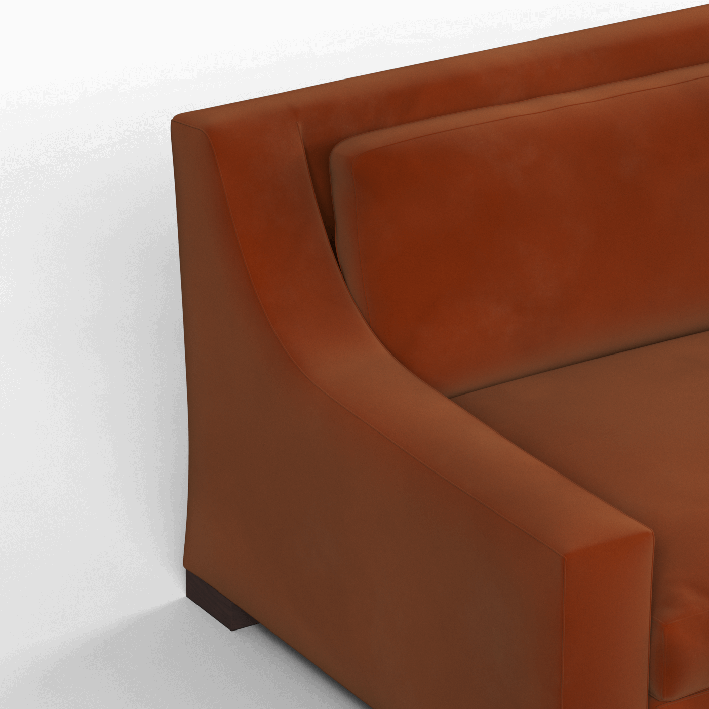 Louis 2 Seater Sofa — Structured Design with Tapered Arms
