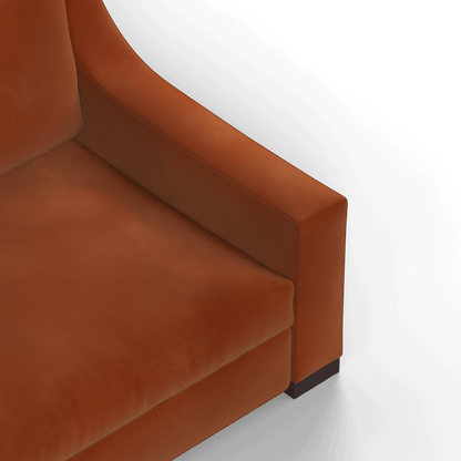 Louis 2 Seater Sofa — Structured Design with Tapered Arms