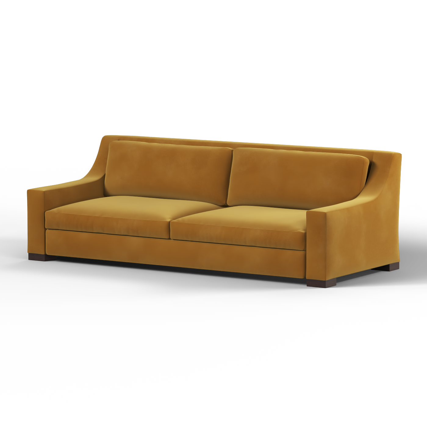 Louis 2 Seater Sofa — Structured Design with Tapered Arms
