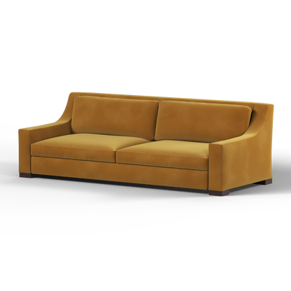 Louis 2 Seater Sofa — Structured Design with Tapered Arms