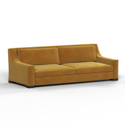 Louis 2 Seater Sofa — Structured Design with Tapered Arms