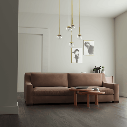 Louis 2 Seater Sofa — Structured Design with Tapered Arms