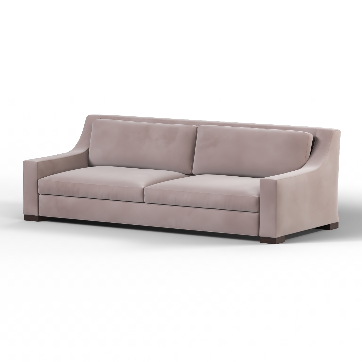 Louis 2 Seater Sofa — Structured Design with Tapered Arms