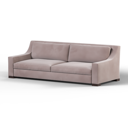 Louis 2 Seater Sofa — Structured Design with Tapered Arms