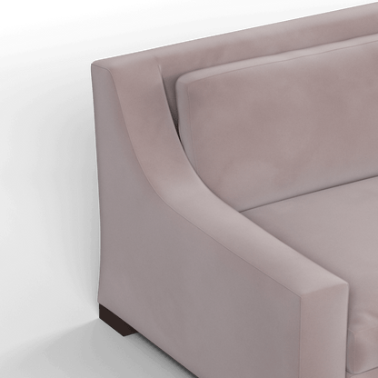 Louis 2 Seater Sofa — Structured Design with Tapered Arms