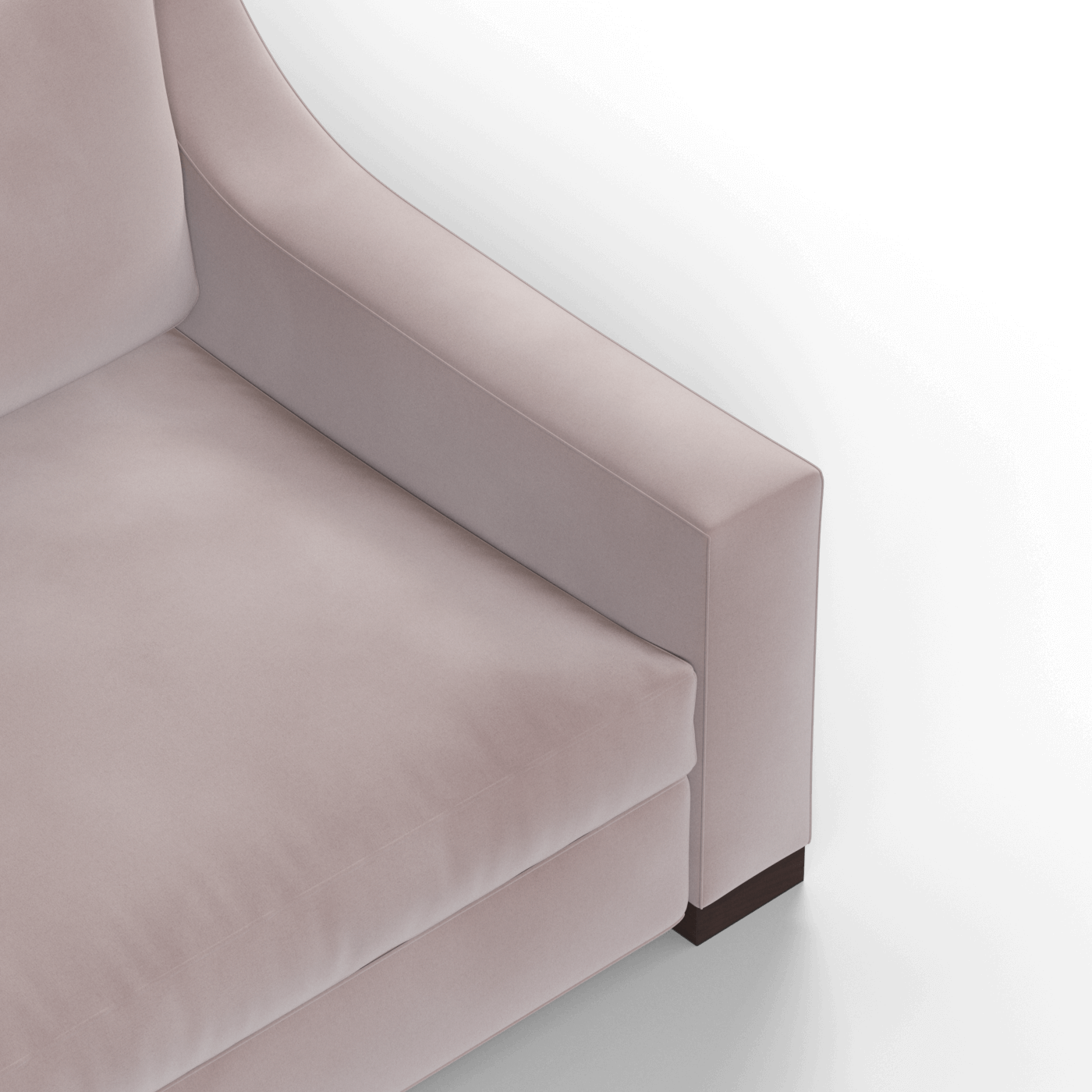 Louis 2 Seater Sofa — Structured Design with Tapered Arms