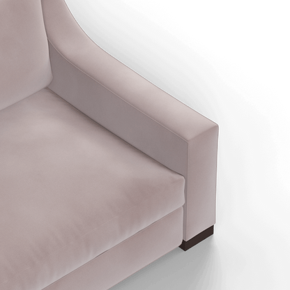 Louis 2 Seater Sofa — Structured Design with Tapered Arms