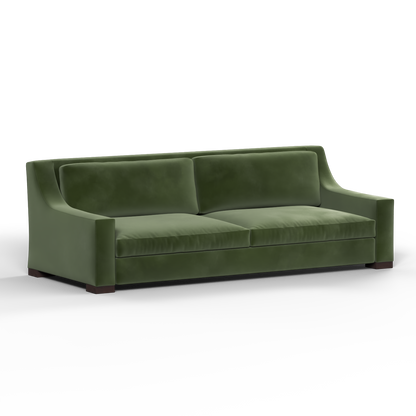 Louis 2 Seater Sofa — Structured Design with Tapered Arms