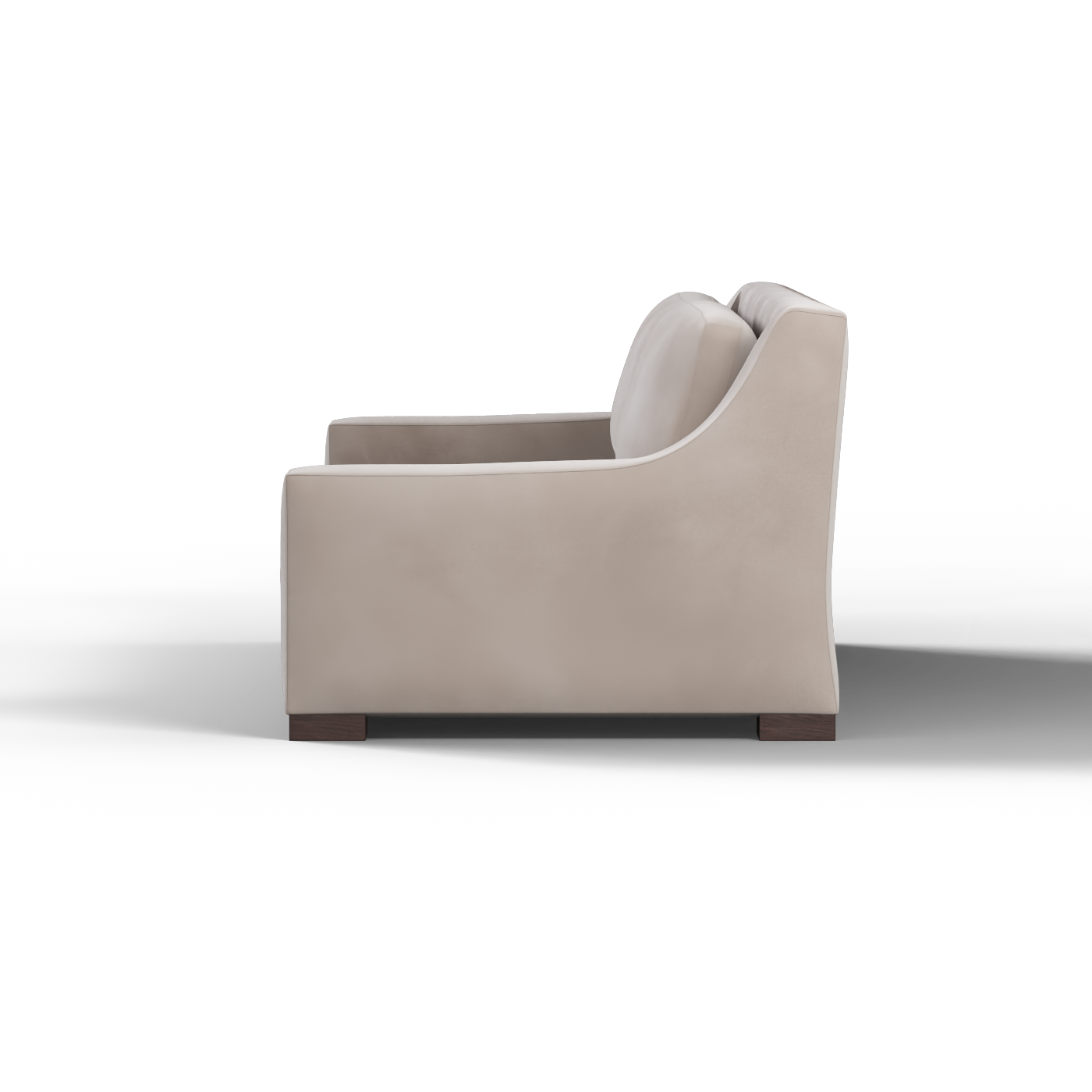 Louis 2 Seater Sofa — Structured Design with Tapered Arms