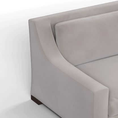 Louis 2 Seater Sofa — Structured Design with Tapered Arms