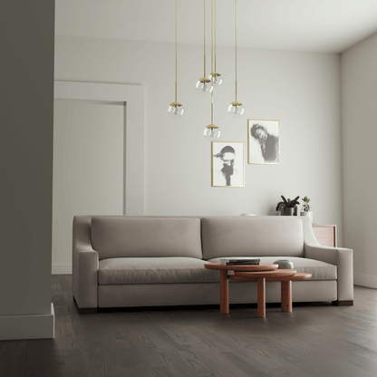 Louis 2 Seater Sofa — Structured Design with Tapered Arms