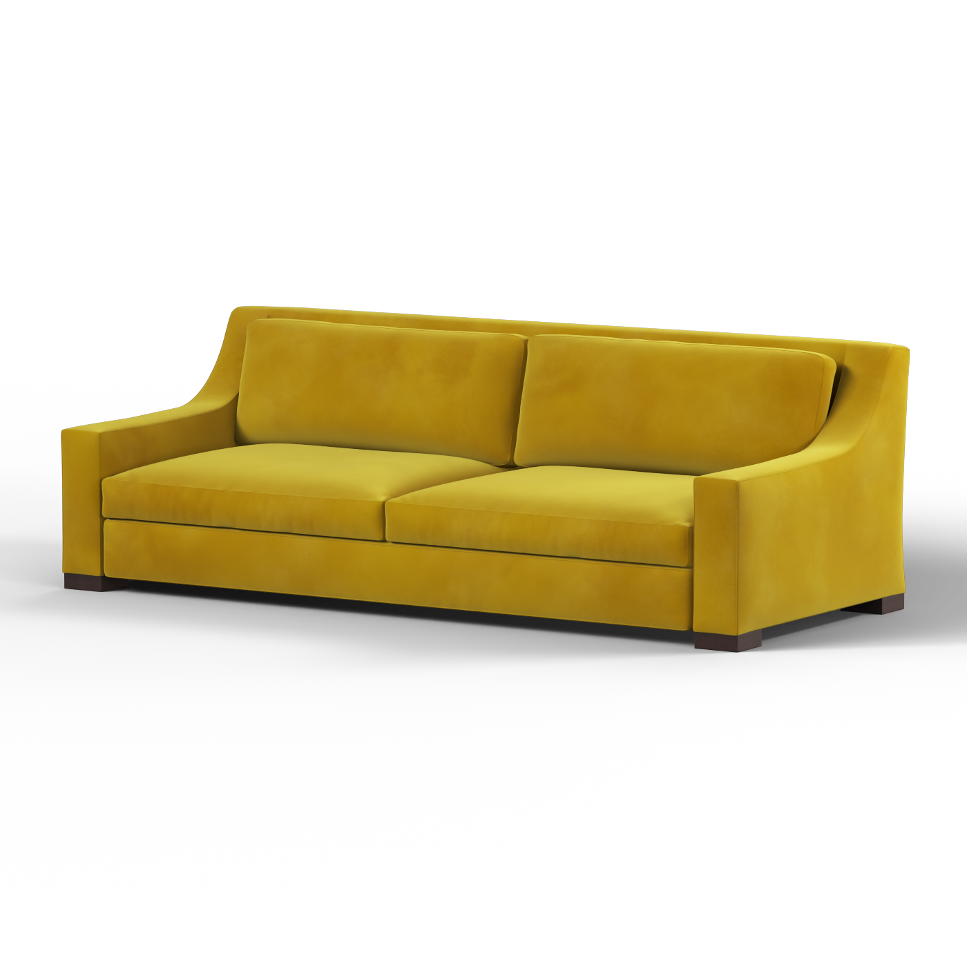 Louis 2 Seater Sofa — Structured Design with Tapered Arms