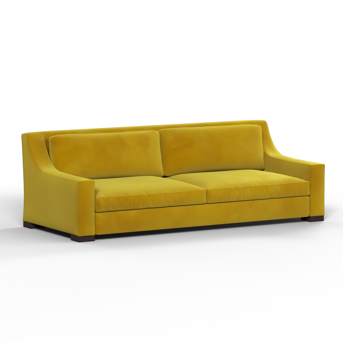 Louis 2 Seater Sofa — Structured Design with Tapered Arms