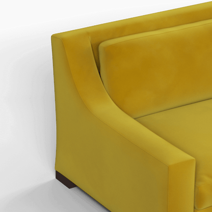 Louis 2 Seater Sofa — Structured Design with Tapered Arms