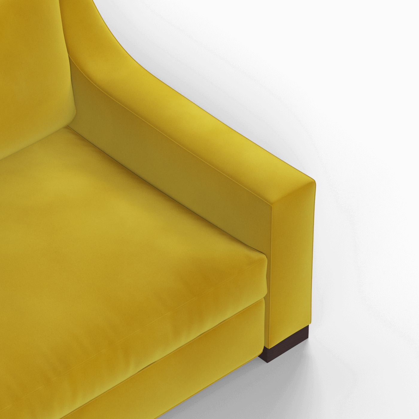 Louis 2 Seater Sofa — Structured Design with Tapered Arms