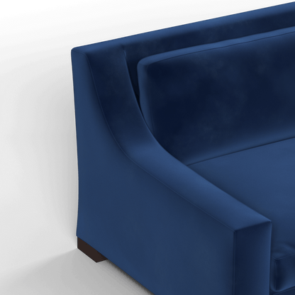 Louis 2 Seater Sofa — Structured Design with Tapered Arms