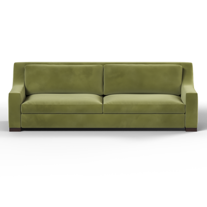 Louis 2 Seater Sofa — Structured Design with Tapered Arms