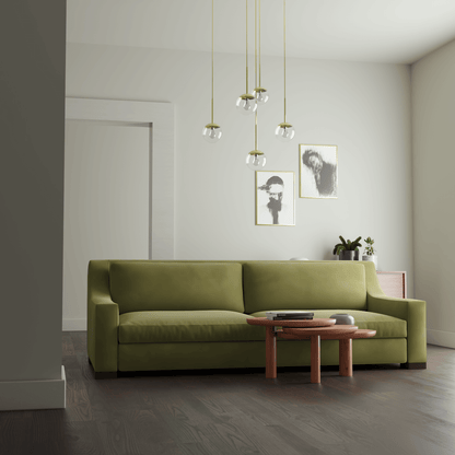 Louis 2 Seater Sofa — Structured Design with Tapered Arms