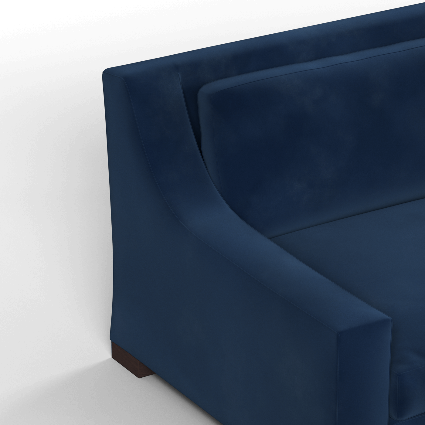 Louis 2 Seater Sofa — Structured Design with Tapered Arms