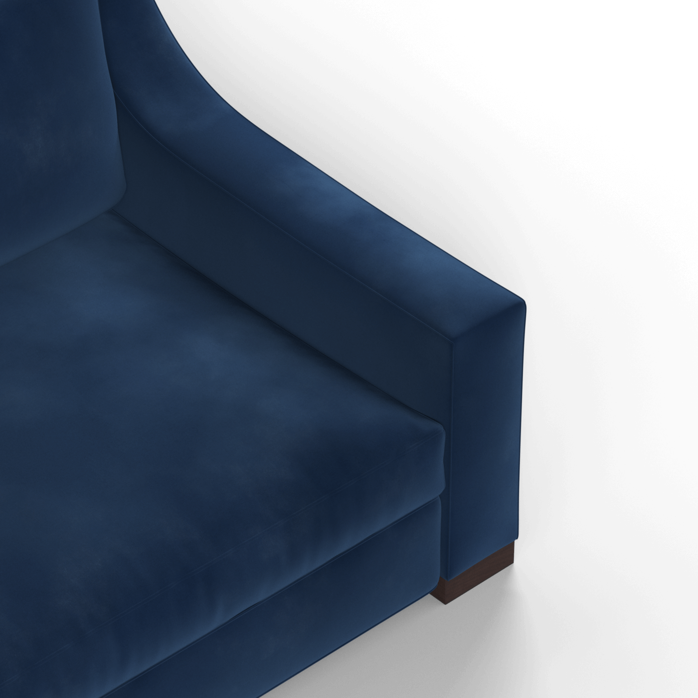 Louis 2 Seater Sofa — Structured Design with Tapered Arms