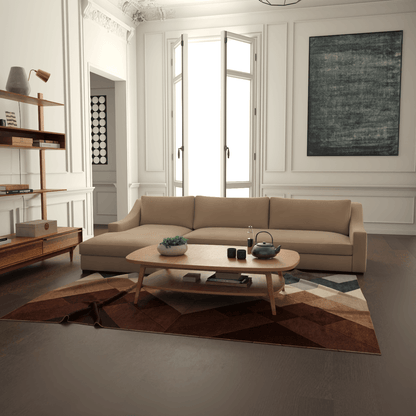Louis Sectional Sofa — Low-Profile Modular Corner Layout