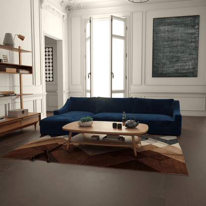 Louis Sectional Sofa — Low-Profile Modular Corner Layout