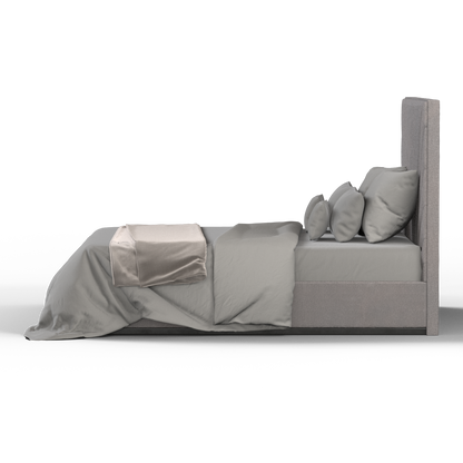 Lucia Bed With High Refined Headboard