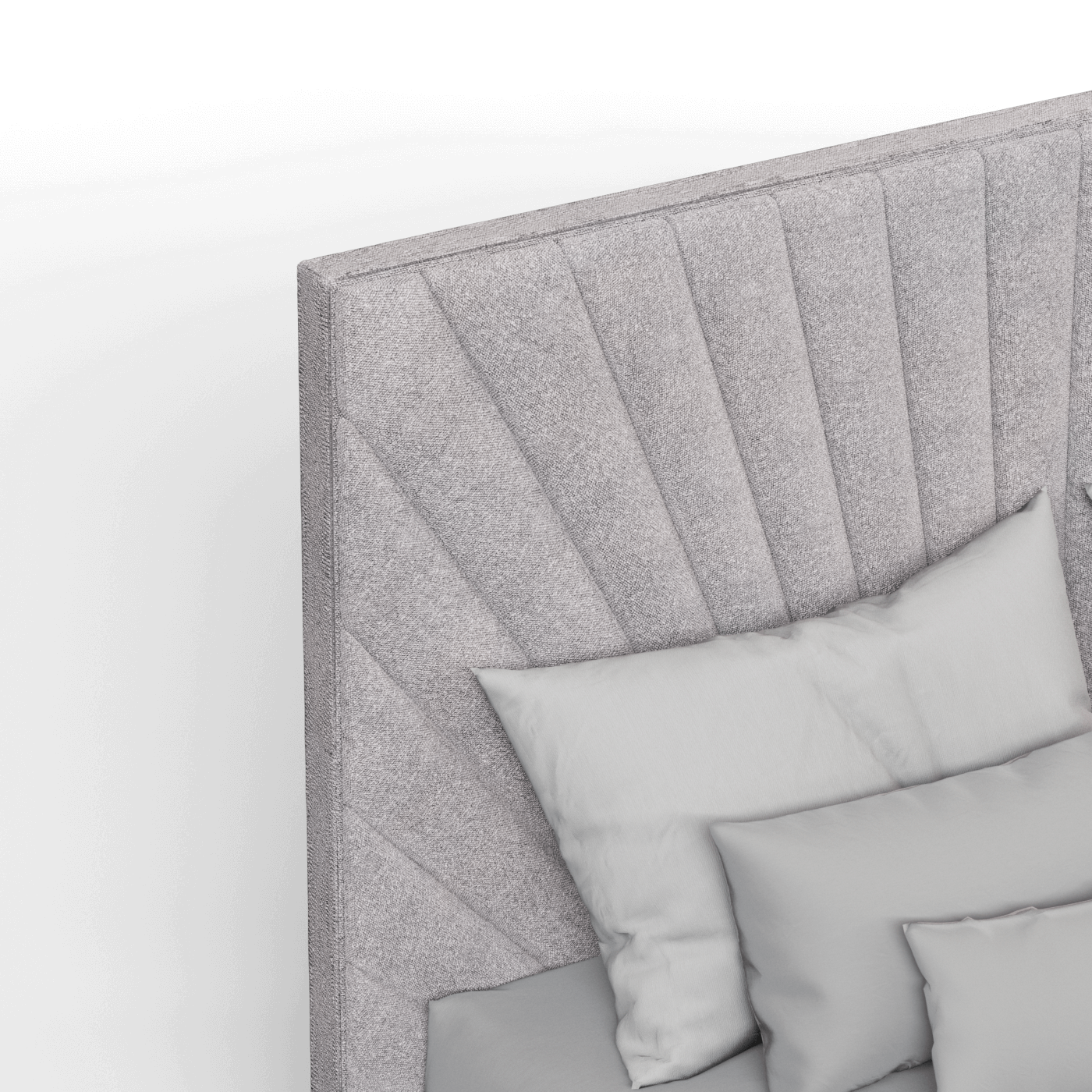 Lucia Bed With High Refined Headboard