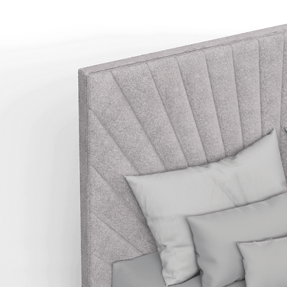 Lucia Bed With High Refined Headboard