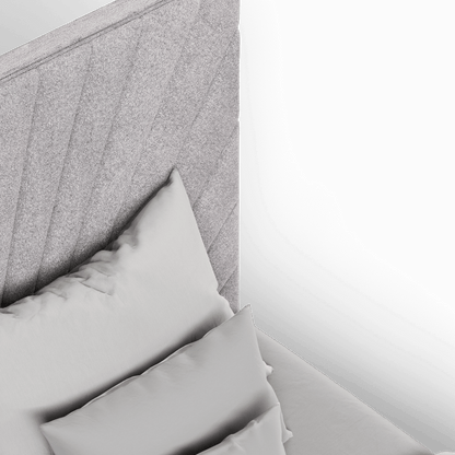 Lucia Bed With High Refined Headboard