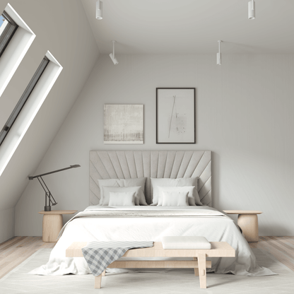 Lucia Bed With High Refined Headboard