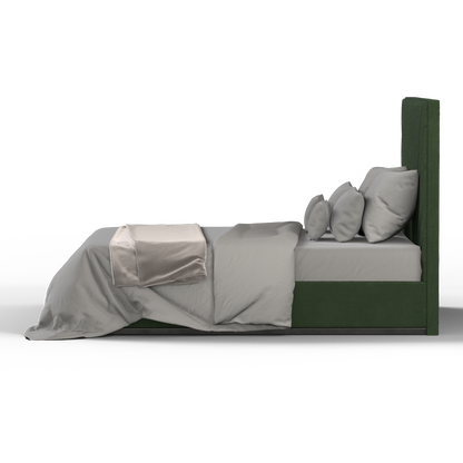 Lucia Bed With High Refined Headboard