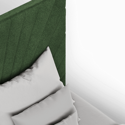 Lucia Bed With High Refined Headboard