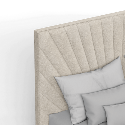 Lucia Bed With High Refined Headboard