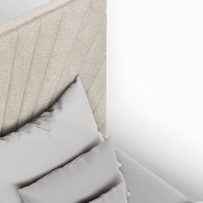 Lucia Bed With High Refined Headboard
