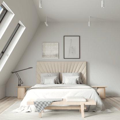 Lucia Bed With High Refined Headboard