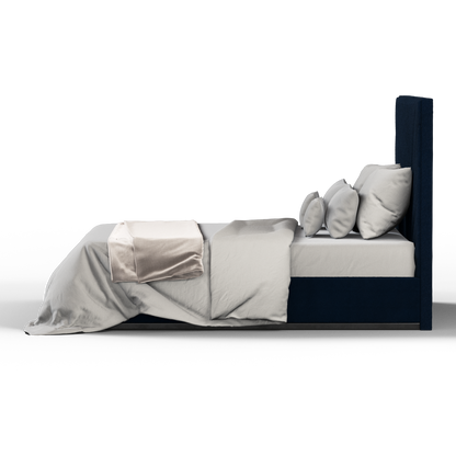 Lucia Bed With High Refined Headboard
