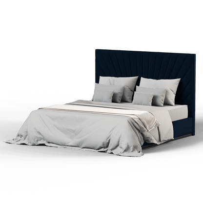 Lucia Bed With High Refined Headboard