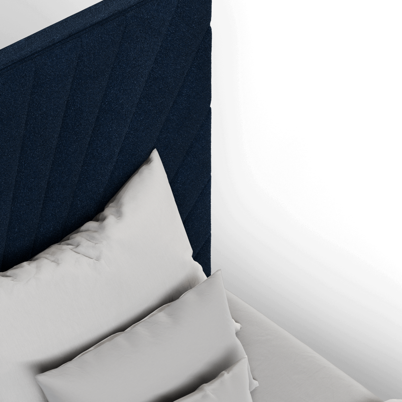 Lucia Bed With High Refined Headboard