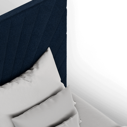 Lucia Bed With High Refined Headboard