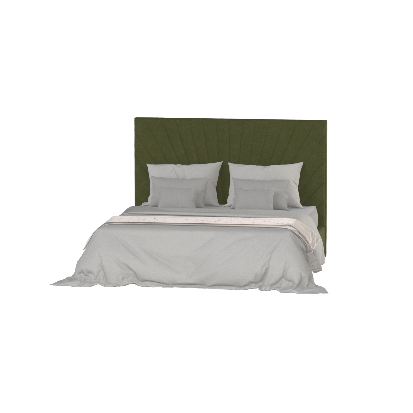 Lucia Bed With High Refined Headboard