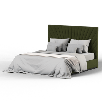 Lucia Bed With High Refined Headboard