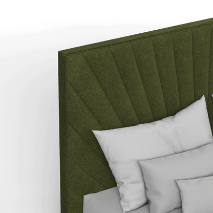 Lucia Bed With High Refined Headboard
