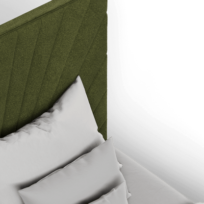 Lucia Bed With High Refined Headboard