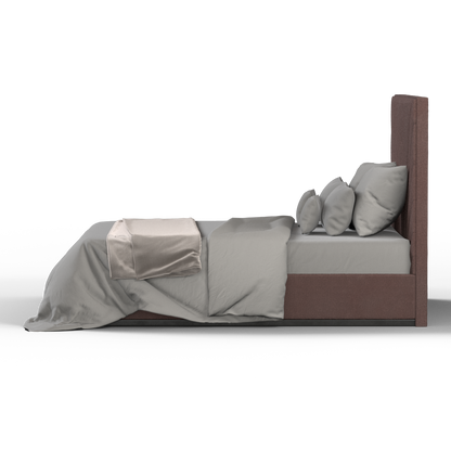 Lucia Bed With High Refined Headboard