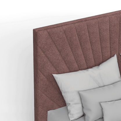 Lucia Bed With High Refined Headboard
