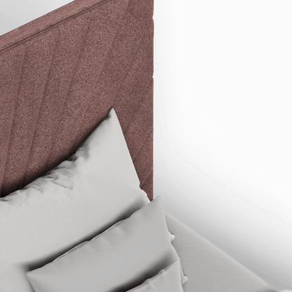 Lucia Bed With High Refined Headboard