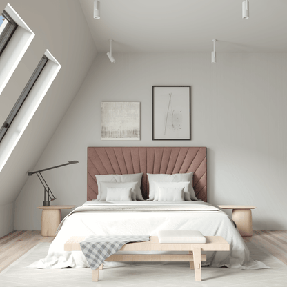 Lucia Bed With High Refined Headboard