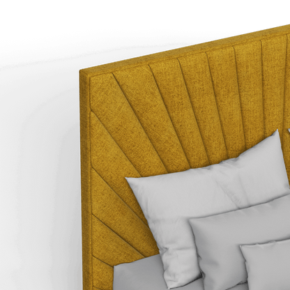 Lucia Bed With High Refined Headboard