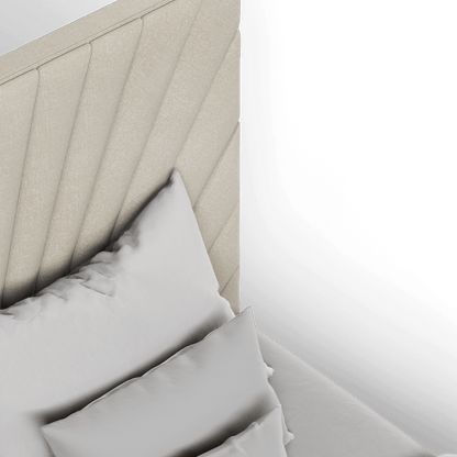 Lucia Bed With High Refined Headboard